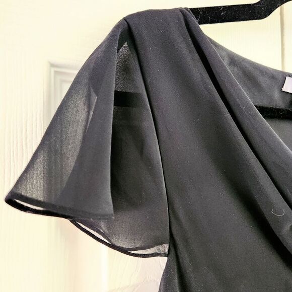 Bice Women's Black Cowl Neck Beaded Dress, US 10 - Picture 6 of 7